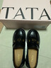 他她（TATA）小金磚樂(lè )福鞋休閑百搭英倫小皮鞋女 黑色 36 曬單實(shí)拍圖