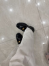 他她沈月同款TATA預言家厚底樂(lè )福鞋女JK單鞋 A6黑色 36 曬單實(shí)拍圖