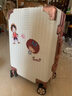 稻草人（MEXICAN）28寸多功能行李箱女皮箱拉桿箱大容量26寸密碼箱學(xué)生加厚旅行箱男 櫻花粉\加厚加大 26寸【三七擴容\送貼紙】質(zhì)保無(wú)憂(yōu) 曬單實(shí)拍圖