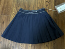 Navigare【時(shí)裝周同款】小帆船白色半身裙女夏季2026年新款薄款百褶短裙女 海軍藍 S 曬單實(shí)拍圖