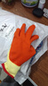 棉紗浸膠線(xiàn)手套 乳膠皺紋膠手套防滑耐磨省力搬運鋼鐵建筑工地 虎口全膠-黃棉紗紅膠皺紋 12雙 曬單實(shí)拍圖