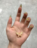 中國黃金（CHINA GOLD）黃金項鏈女士輕奢足金繽紛蝴蝶吊墜婦女節生日禮物送女朋友老婆 【今/次日達】繽紛蝴蝶吊墜【贈S925鏈】約1.4g 曬單實(shí)拍圖