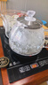 益茶福全自動(dòng)上水電熱水壺底部上水嵌入式茶臺功夫茶燒水壺飲水燒水一體機抽水玻璃煮茶壺保溫泡茶壺 SQ-008玻璃套裝 1L 曬單實(shí)拍圖