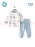 舒貝怡嬰兒衣服兒童內衣套裝純棉寶寶睡衣春夏款分體家居服秋衣秋褲120 曬單實(shí)拍圖