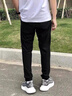 啄木鳥(niǎo)冰絲褲子男夏季薄款彈力速干高檔休閑褲男大碼透氣戶(hù)外運動(dòng)直筒褲 黑色直筒+灰色直筒【2條裝】 XL 【115-135斤】 曬單實(shí)拍圖