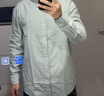 哈吉斯（HAZZYS）男女裝 26春季新款【情侶款】通勤襯衣純色寬松版上衣長(cháng)袖襯衫 綠色GR -男款 M （170/92A 46） 曬單實(shí)拍圖