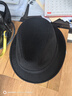 帽子男民國復古新上海灘許文強黃曉明毛呢禮帽子凹造型的爵士帽潮 黑色 60厘米 曬單實(shí)拍圖