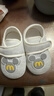 透氣單鞋春秋新款0-15個(gè)月男女寶寶學(xué)步鞋嬰兒鞋軟底防滑魔術(shù)貼 單鞋純色皮標M灰色 牛筋底 13 （16碼13-15個(gè)月體重23-26斤） 曬單實(shí)拍圖