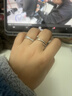 XUPING旭平首飾合金時(shí)尚氣質(zhì)交叉設計簡(jiǎn)約人造石高級感百搭戒指送新年禮物 戒指 #7b 曬單實(shí)拍圖