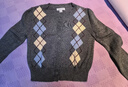 UR秋季新款女裝復古學(xué)院菱格紋針織開(kāi)衫UYL950141+ 冷灰格子 M 曬單實(shí)拍圖
