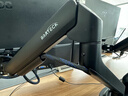 Brateck北弧 雙屏顯示器支架 機械臂一拖二 電腦支架多屏擴展桌面夾式底座 屏幕升降懸空托增高架E350-2黑 曬單實(shí)拍圖