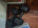 特步（XTEP）啞鈴男女士六角家用運動(dòng)健身器材舉重組合套裝包膠小亞玲7.5KG*2 曬單實(shí)拍圖
