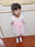 G.duck女童夏季連衣裙2023新款小女孩漢服紗裙嬰幼兒夏天洋氣公主裙子 粉紅色 90 (建議寶寶10-12公斤 24-36個(gè) 曬單實(shí)拍圖