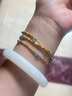 潮宏基 至簡(jiǎn)5G黃金手鏈女足金項鏈一款兩戴琺瑯蹦迪珠爆閃禮物 計價(jià) 鏈長(cháng)約50cm（黃金項鏈/手鏈，一款兩戴） 8.15g 曬單實(shí)拍圖