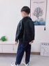 G.duck小黃鴨童裝男童外套春秋2026新款兒童皮衣夾克中大童男孩帥氣衣服 黑色 120 建議110-120cm6-7歲 曬單實(shí)拍圖