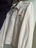 優(yōu)衣庫合作款/女裝男裝牛津紡箱型條紋襯衫/長(cháng)袖襯衣485265 10 水粉色(條紋款) S 曬單實(shí)拍圖