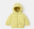 嘟嘟家兒童羽絨服抗寒過(guò)年冬裝男童外套保暖冬季女童新年衣服 黃色 90 曬單實(shí)拍圖