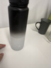 京東京造運動(dòng)水杯  tritan水杯運動(dòng)水壺大容量外出方便攜帶 黑白漸變1L 曬單實(shí)拍圖
