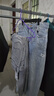杰克·瓊斯（JACK&JONES）男裝四季恒溫彈力柔軟舒適903直筒牛仔褲男潮流百搭褲子品牌男褲 E40淺牛仔藍 32 175 W32/L32 曬單實(shí)拍圖