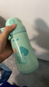 FGA富光兒童保溫杯幼兒園寶寶吸管學(xué)飲杯316不銹鋼把手喝水壺杯子綠 曬單實(shí)拍圖