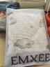 嫚熙（EMXEE）嬰童紗布浴巾超柔棉春夏洗澡兒童專(zhuān)用 70*70cm 4層 曬單實(shí)拍圖