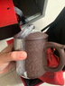 唐速原礦宜興紫砂杯純手工正宗帶蓋杯子辦公茶具墨綠泥泡茶杯百福杯 百福靜悟杯  墨綠泥款  450cc 曬單實(shí)拍圖