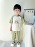 柯斯德尼（kidsneed）兒童睡衣套裝2026新款莫代爾薄款春夏季男女童寶寶家居空調衣服 熊貓胖胖 【涼感莫代爾】 100 cm建議身高95-105 曬單實(shí)拍圖