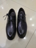 紅蜻蜓真皮男鞋春夏舒適商務(wù)休閑皮鞋高級正裝德比鞋婚鞋WTA7376黑色42 曬單實(shí)拍圖