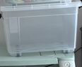 Cetomo 透明收納箱特大號整理箱帶輪外體積60L 53*38.5*31cm 1個(gè)裝 曬單實(shí)拍圖