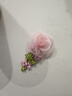 超仙網(wǎng)紗花朵發(fā)夾甜美粉色頭花田園風(fēng)氛圍感劉海夾少女心側邊BB夾 粉色1個(gè) 曬單實(shí)拍圖