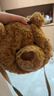 Jellycat巴塞羅熊挎包毛絨玩具兒童包包玩偶公仔送禮生日禮物 棕色 One Size 曬單實(shí)拍圖