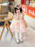 G.duck小黃鴨洛麗塔公主裙兒童裙子夏季女童連衣裙女孩蓬蓬裙生日禮服 粉色裙子加拖尾 150 建議11~12歲【140-150cm】cm 曬單實(shí)拍圖