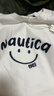 nautica white sail白帆×CityBoy 日系休閑無(wú)性別經(jīng)典笑臉多巴胺短袖T恤TW5101 白色1BW M 曬單實(shí)拍圖