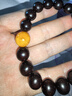 妍韻珠寶爆金星印度小葉紫檀手串正宗文玩佛珠男女款檀香手鏈12mm凈重17克 曬單實(shí)拍圖