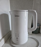 美的（Midea）電熱水壺養生母嬰級316L內膽雙層無(wú)縫一體家用燒水壺1.7L大容量自動(dòng)智能斷電泡茶 SH17M301PRO 曬單實(shí)拍圖