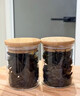 浙邊有愛(ài)玻璃密封罐食品級帶蓋家用廚房?jì)Υ鎸?zhuān)用零食圓形透明防潮茶葉罐子 圓形80*80/3罐+竹木托盤(pán) 曬單實(shí)拍圖