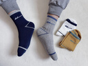 回力（Warrior）10A抗菌兒童襪子男童新疆棉春秋四季透氣網(wǎng)眼中大童男孩中筒襪 【五雙混裝】10A級抗菌防臭+新疆棉 10歲以上 曬單實(shí)拍圖