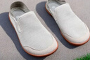 寬楦大頭寬松老北京男鞋透氣一腳蹬懶人鞋軟底防滑中老年爸爸鞋 灰色 H6802 寬楦 45 正碼 標準運動(dòng)鞋碼 曬單實(shí)拍圖