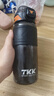 TKK運動(dòng)水杯男大容量健身水壺耐高溫tritan塑料泡茶杯子兒童學(xué)生水瓶 火山黑600ml【直飲+吸管+茶隔】 曬單實(shí)拍圖
