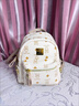 chongsukei小ck韓國小眾復古雙肩包包女士2026新款高級感百搭設計風(fēng)通勤背包 白色+小馬掛件 曬單實(shí)拍圖