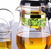 臺灣76飄逸杯功夫泡茶壺家用沖茶器水簾出水過(guò)濾內膽高硼硅防爆玻璃茶壺套裝茶具 570ml壺+配2杯 曬單實(shí)拍圖