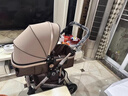 SNZESKE品牌高景觀(guān)嬰兒車(chē)可坐可躺輕便折疊雙向減震新生兒童寶寶手推車(chē) 卡其-四輪橡膠【京倉直發(fā)/次日達】 曬單實(shí)拍圖