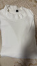 凡客誠品（VANCL）半高領(lǐng)打底衫男士秋冬季保暖內搭雙面絨長(cháng)袖T恤男 白色 2XL 曬單實(shí)拍圖