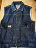 真維斯（Jeanswest）時(shí)尚牛仔衣馬甲男外套春秋季2026新款大碼工裝背心外搭開(kāi)衫 藍色 L 曬單實(shí)拍圖