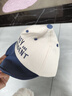 貝娜茜嬰兒帽子春秋季薄款男寶寶遮陽(yáng)帽防曬帽鴨舌帽嬰幼兒夏天棒球帽男 字母-深藍 6個(gè)月-2歲（44-50CM） 曬單實(shí)拍圖
