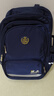 史努比（SNOOPY）小學(xué)生書(shū)包男孩學(xué)院風(fēng)護脊減負1-4-6高年級兒童初中生雙肩背包 藍 曬單實(shí)拍圖