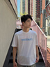 森馬（Semir）短袖T恤男夏季吸濕速干針織衫2026新款簡(jiǎn)約字母印花情侶上衣 漂白10007 XL 曬單實(shí)拍圖