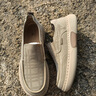 七匹狼男鞋夏季2026新款帆布鞋男透氣薄款套腳一腳蹬舒適軟底老北京布鞋 卡其色 41 【標準皮鞋碼】 曬單實(shí)拍圖