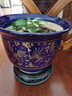 陶瓷花盆養花種樹(shù)大口徑落地庭院發(fā)財樹(shù)果樹(shù)七里香大花盆批發(fā)特價(jià) H寶藍-金魚(yú)福30.5厘米 曬單實(shí)拍圖