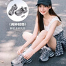駱駝（CAMEL）【迪麗熱巴同款】銀月2代老爹鞋女休閑鞋 L25A283148 灰/銀/黑 38 曬單實(shí)拍圖